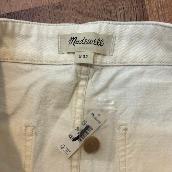 NWT Madewell Patch Pocket Jeans in Summer Denim In Ecru Size 32x32 - Picture 8 of 10